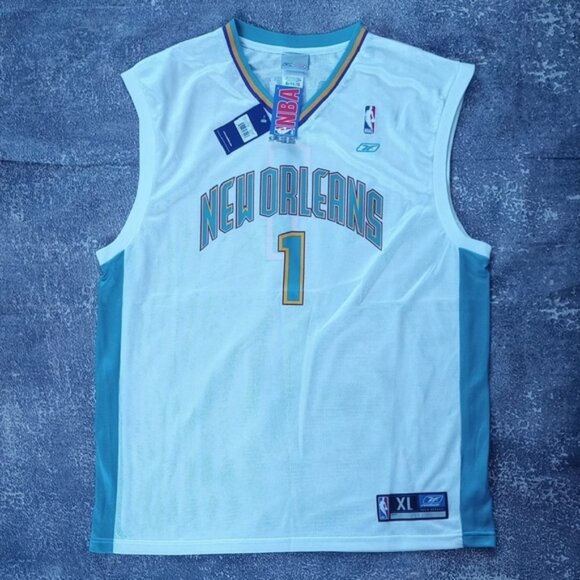 Vintage 2000 NBA BARON DAVIS NEW ORLEANS REEBOK BASKETBALL JERSEY